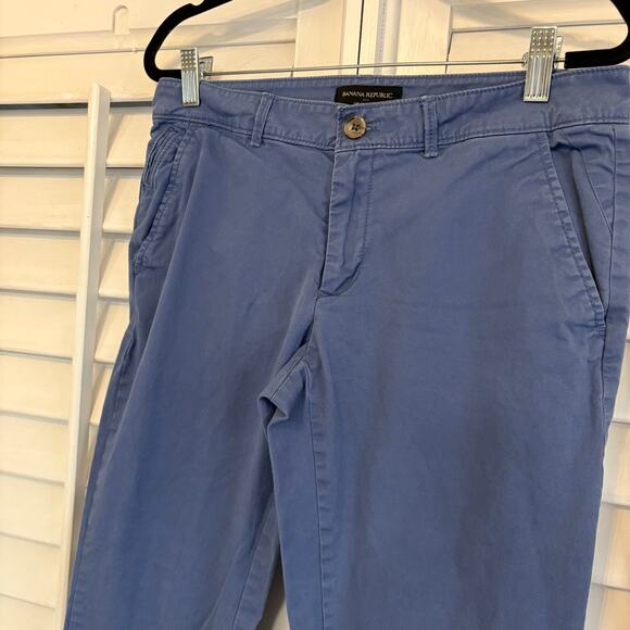 Banana Republic Blue Girlfriend Fit Pants Size 4 - Picture 3 of 9